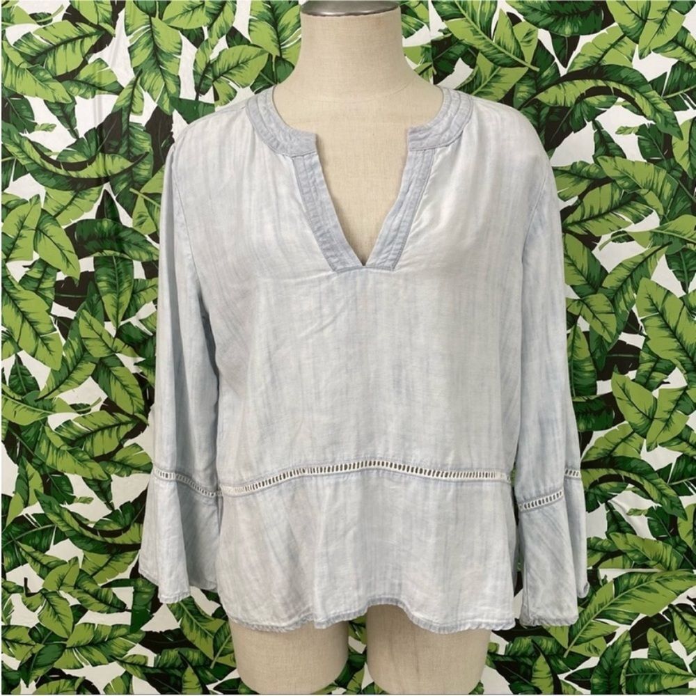 Anthro Cloth and Stone Washed Aria Henley Western Prairie 009